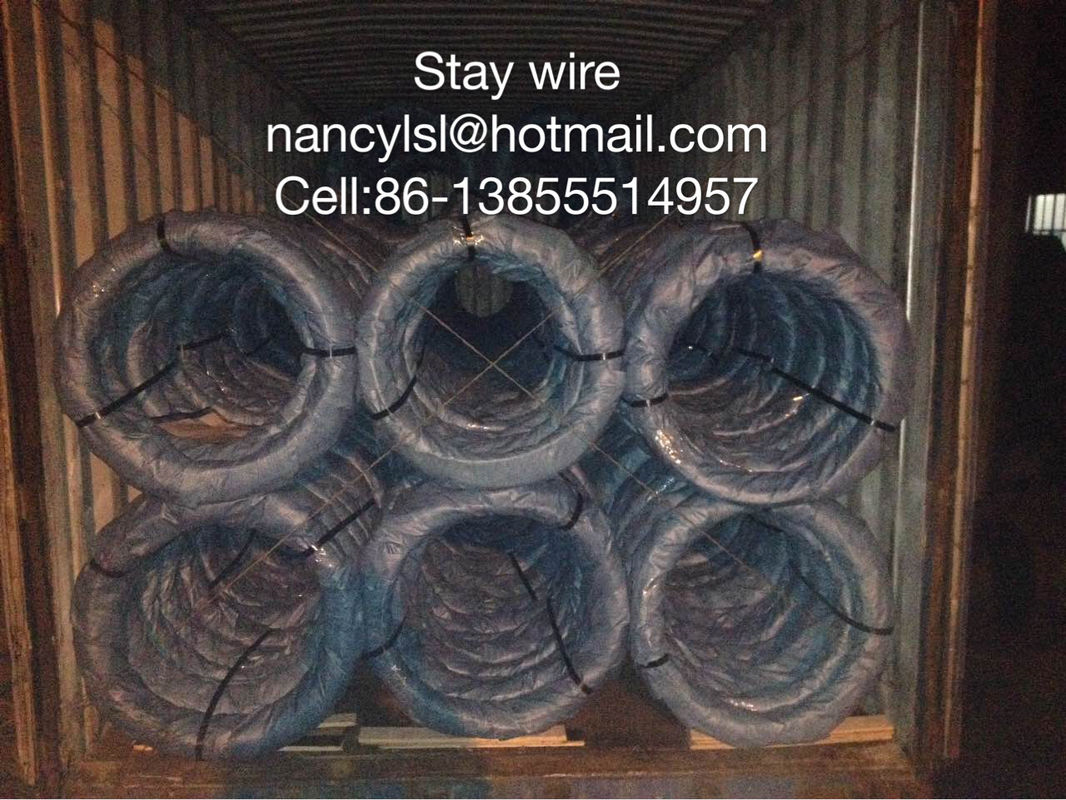 ASTM A 475 BS 183 Galvanized Steel Wire Strand Earth Wire For Ground Support