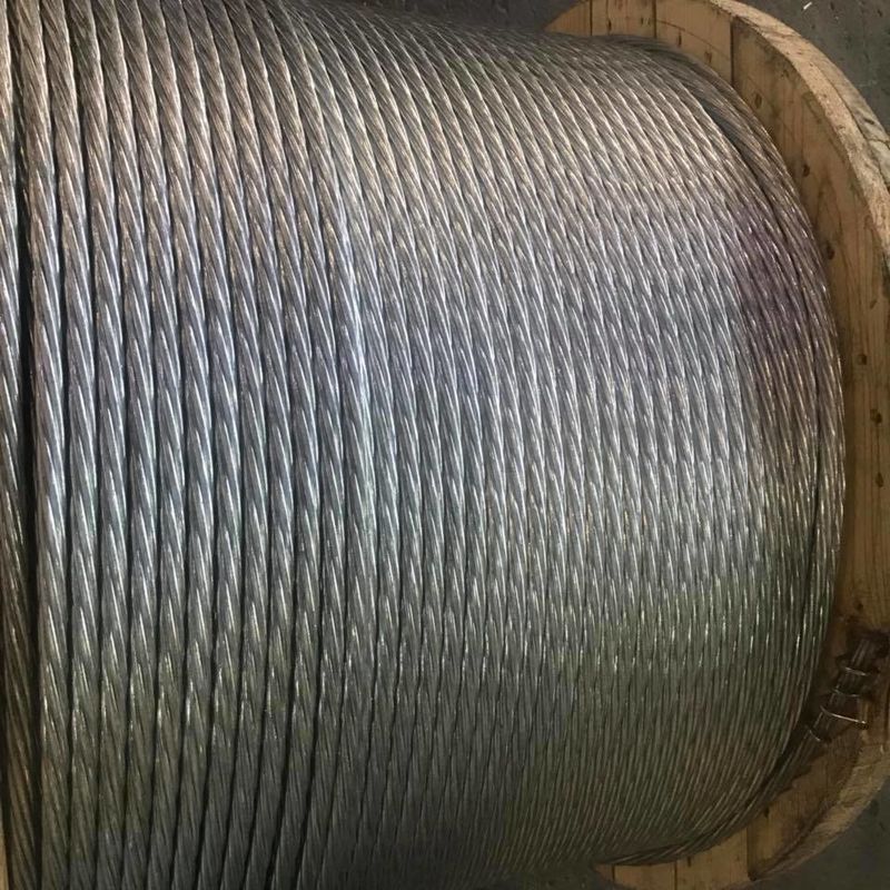 1x19 Structure Steel Strands , Galvanized Strand For Power Telecomission Lines