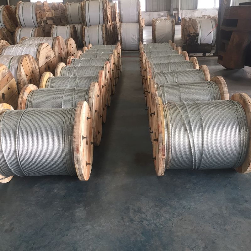 1x19 Structure Steel Strands , Galvanized Strand For Power Telecomission Lines