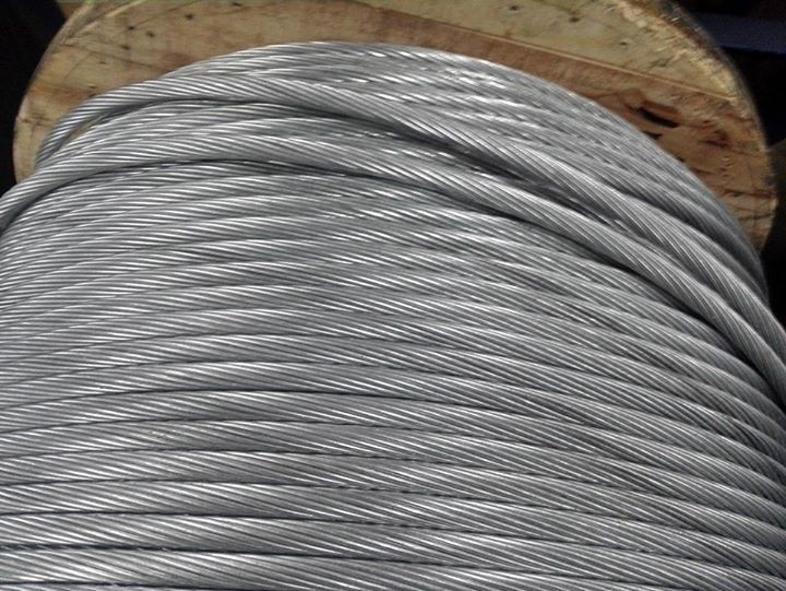 High Tensile Galvanized Steel Strand 19x3.8mm For Steel Tower , Guy Wire