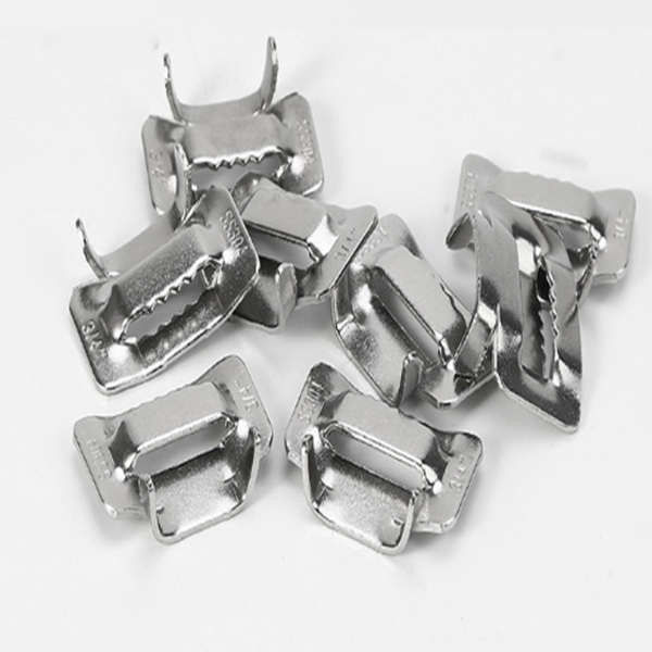 3/8" 9.5mm Stainless Steel Ear Lokt Buckle Pack  100pcs NOS